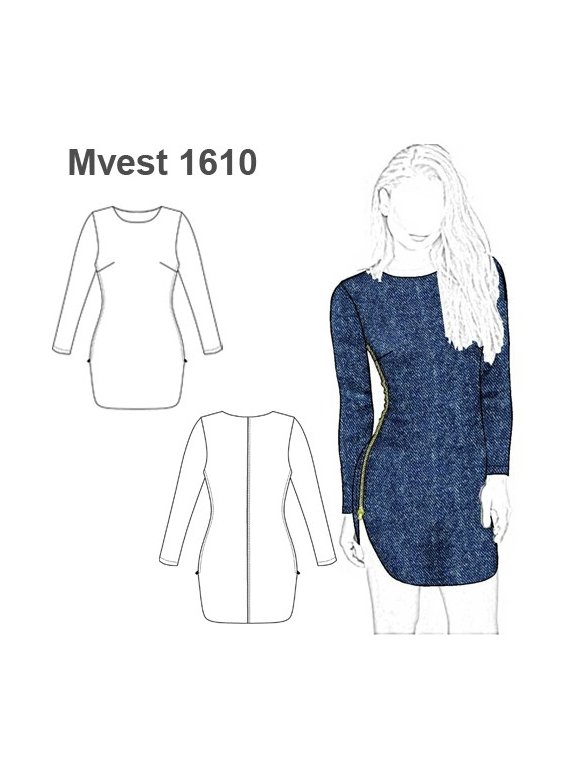 VESTIDO AJUSTADO  MUJER 1610