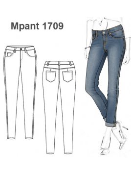 PANTALON JEANS MUJER 1709