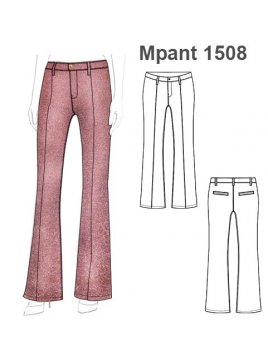 PANTALON PIERNA ANCHA MUJER 1508