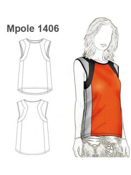 POLERA MUJER CORTES SIN MANGAS