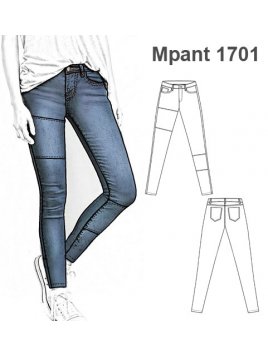 PANTALON JEANS MUJER 1701