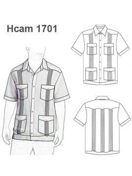 CAMISA GUAYABERA MANGA CORTA 