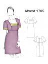 VESTIDO ESCOTE CUADRADO MUJER