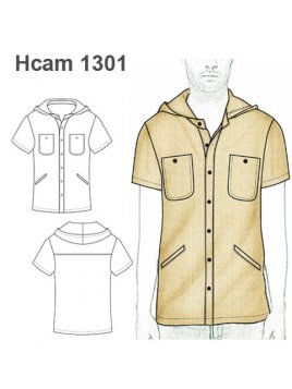 CAMISA RECTA CON CAPUCHON