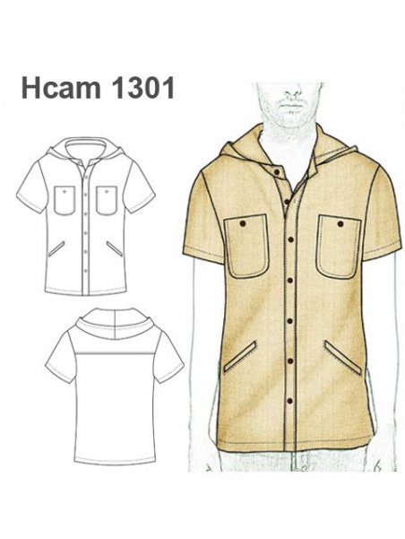 CAMISA RECTA CON CAPUCHON
