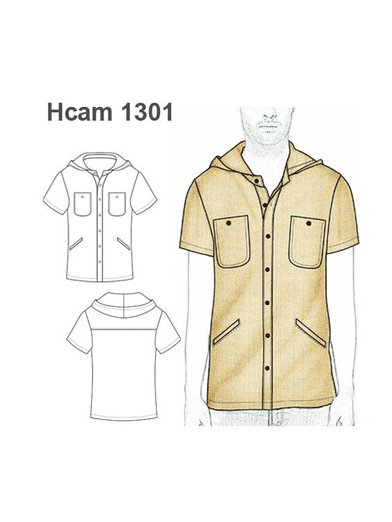 CAMISA RECTA CON CAPUCHON