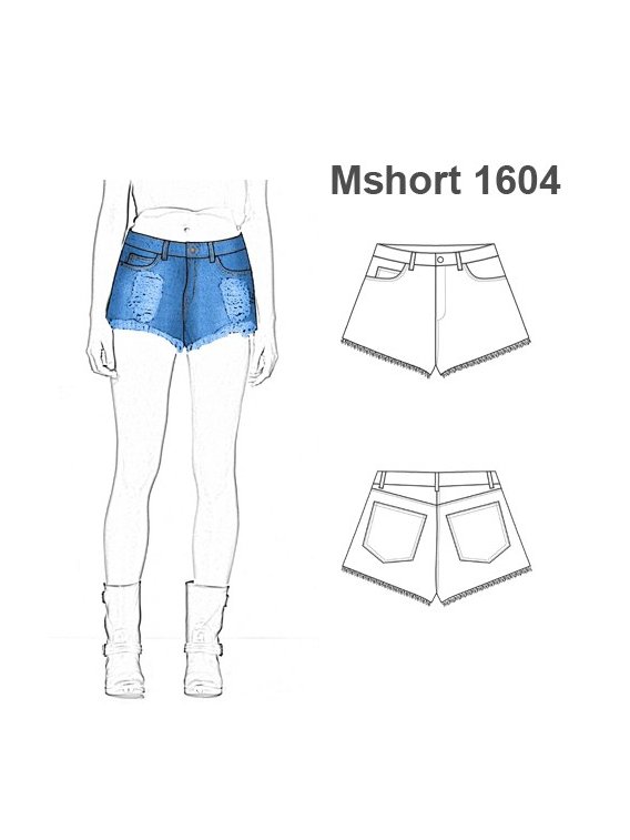 SHORT TIRO MEDIO MUJER