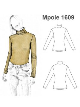 POLERA CAMISETA CUELLO ALTO BEETLE MUJER