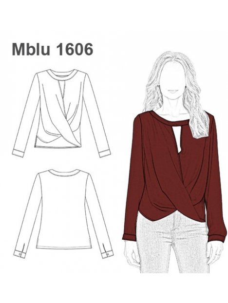  BLUSA CRUZADA MUJER