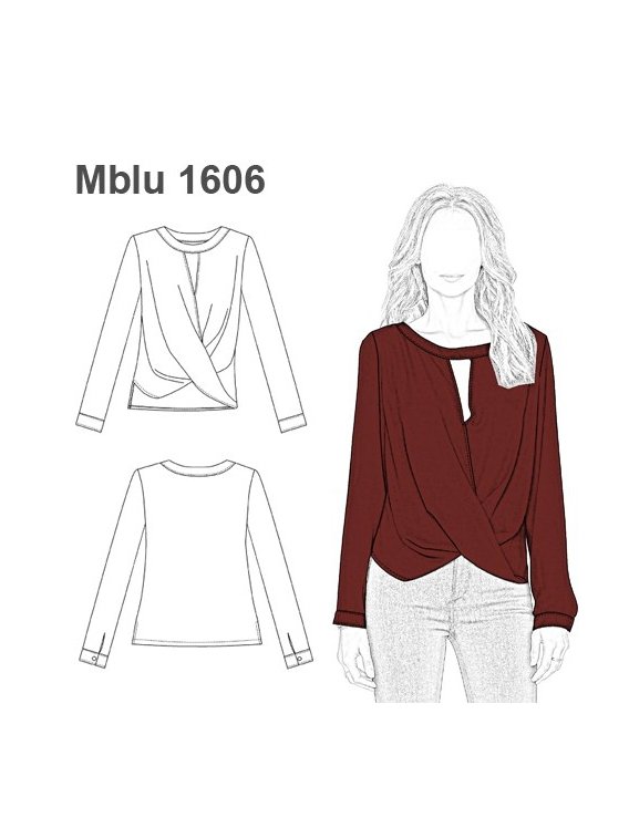  BLUSA CRUZADA MUJER