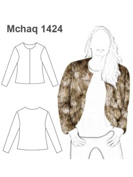 CHAQUETA BASICA ABIERTA CUELLO REDONDO 