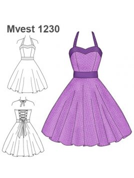 VESTIDO STRAPLES CON LAZO