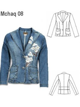 BLAZER MEZCLILLA MUJER,