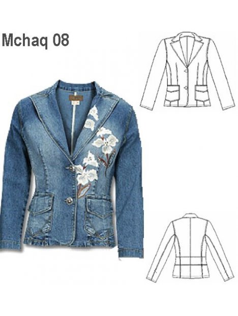 BLAZER MEZCLILLA MUJER,