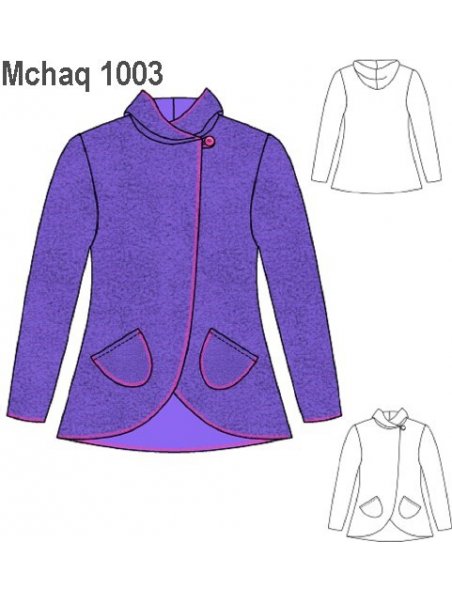 CHAQUETA POLAR CON GORRO