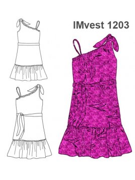 VESTIDO CON UN HOMBRO