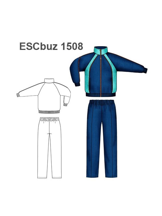BUZO JOGGINS RAGLAN ESCOLAR COLEGIAL