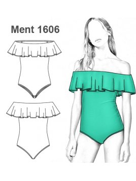 BODY ESCOTE BOTE CON VUELOS MUJER