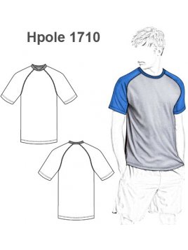 POLERA REMERA BASICA RAGLAN HOMBRE