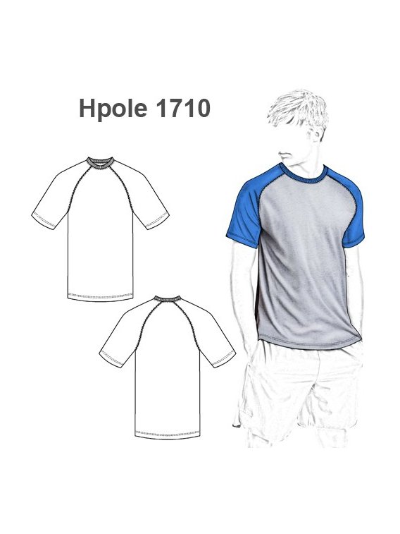 POLERA REMERA BASICA RAGLAN HOMBRE