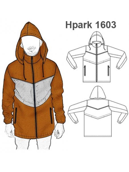PARKA CORTAVIENTO HOMBRE 1603