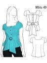 BLUSA ESCOTE CUADRADO MUJER.