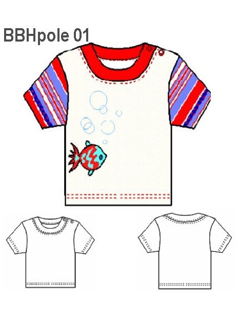 POLERA POLO BEBE, MANGA CORTA