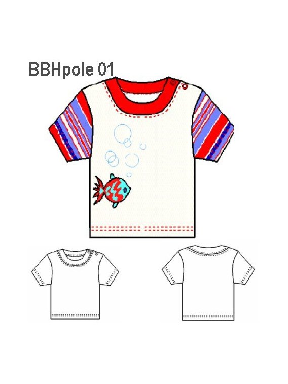 POLERA POLO BEBE, MANGA CORTA