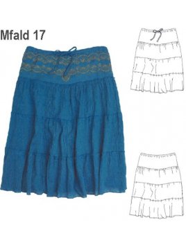 FALDA BAMBULA RECOGIDA MUJER, VIVO TELA