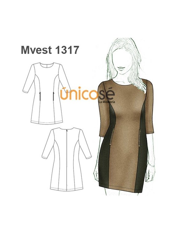 VESTIDO MANGA 3/4