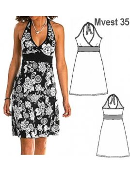 VESTIDO TIPO SOLERA MUJER