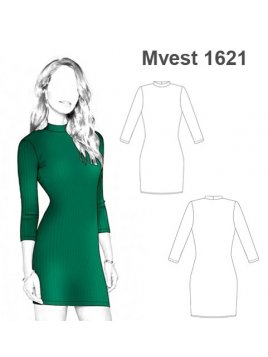 VESTIDO AJUSTADO CORTO MUJER