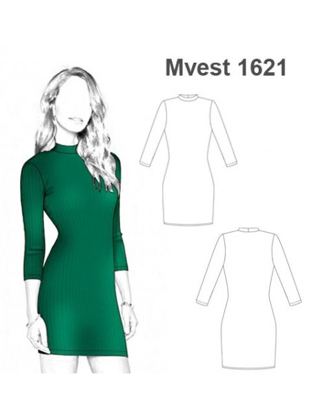 VESTIDO AJUSTADO CORTO MUJER