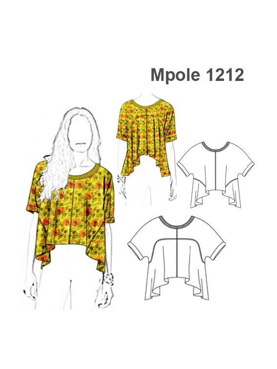 POLERA AMPLIA Y PUNTAS