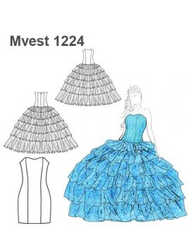 VESTIDO VUELOS RECOGIDOS