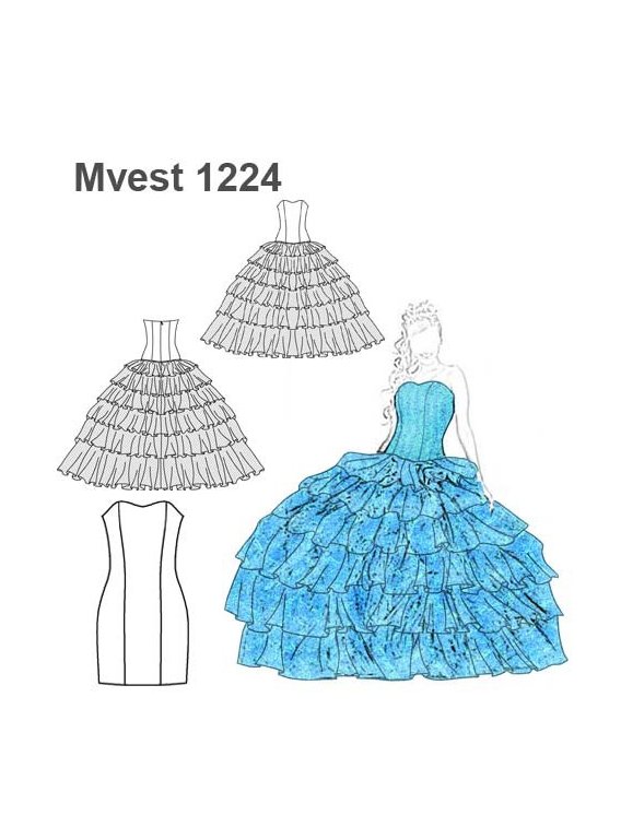 VESTIDO VUELOS RECOGIDOS