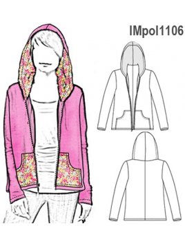 POLERíñN CAPUCHíñN NIíïA, CIERRE SEPARABLE,