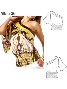 BLUSA 1 HOMBRO MUJER,