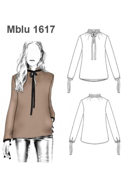 BLUSA LAZO CUELLO