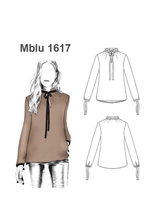 BLUSA LAZO CUELLO