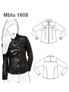 MOLDES BLUSA CAMISERA MANGA LARGA AJUSTA