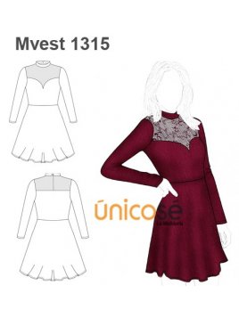 VESTIDO EVASE 1315