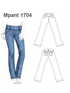 PANTALON RECTO AJUSTADO MUJER