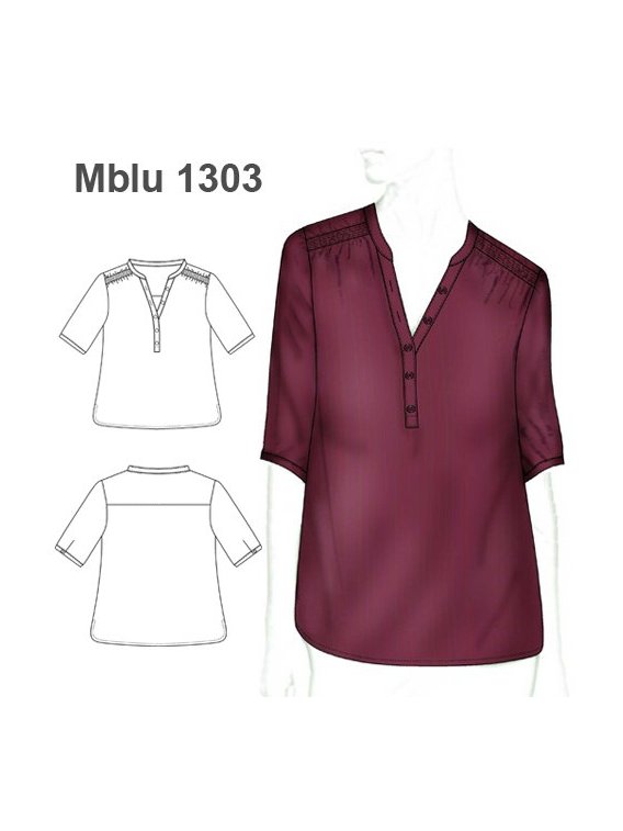 BLUSA CUELLO MAO 