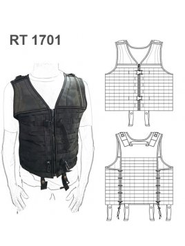 CHALECO TACTICO  AJUSTABLE RT 1701