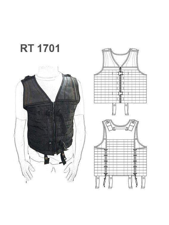 CHALECO TACTICO  AJUSTABLE RT 1701