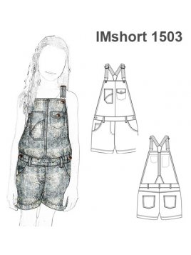 SHORT JARDINERA NIÑA 1503