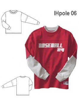 POLERA DOBLE MANGA NIÑO