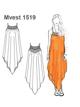 VESTIDO SOLERA LARGA MUJER