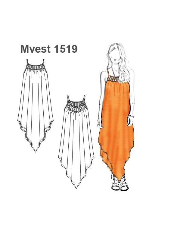 VESTIDO SOLERA LARGA MUJER